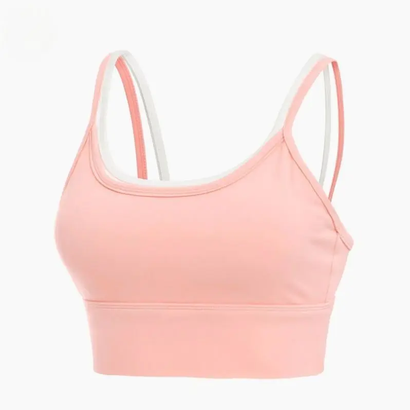 ECBC In-Stock New Outdoor Wear Pink Strap Fitness Leisure Full Cup Plus Size Underwear