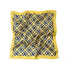 Quality Bag Decoration Custom Printed Neckerchief Women Bandana Square Silk Scarves