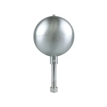 CNC OEM Custom Aluminum Heavy Duty Flagpole Ball Topper with 1/2" Threaded