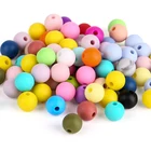 Beads Beads Bpa Free Silicone Wholesale Round Loose Beads