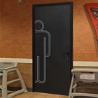 Door Set Prettywood Commercial Design Waterproof Wpc Wood Door Set For The Mall And Building Office