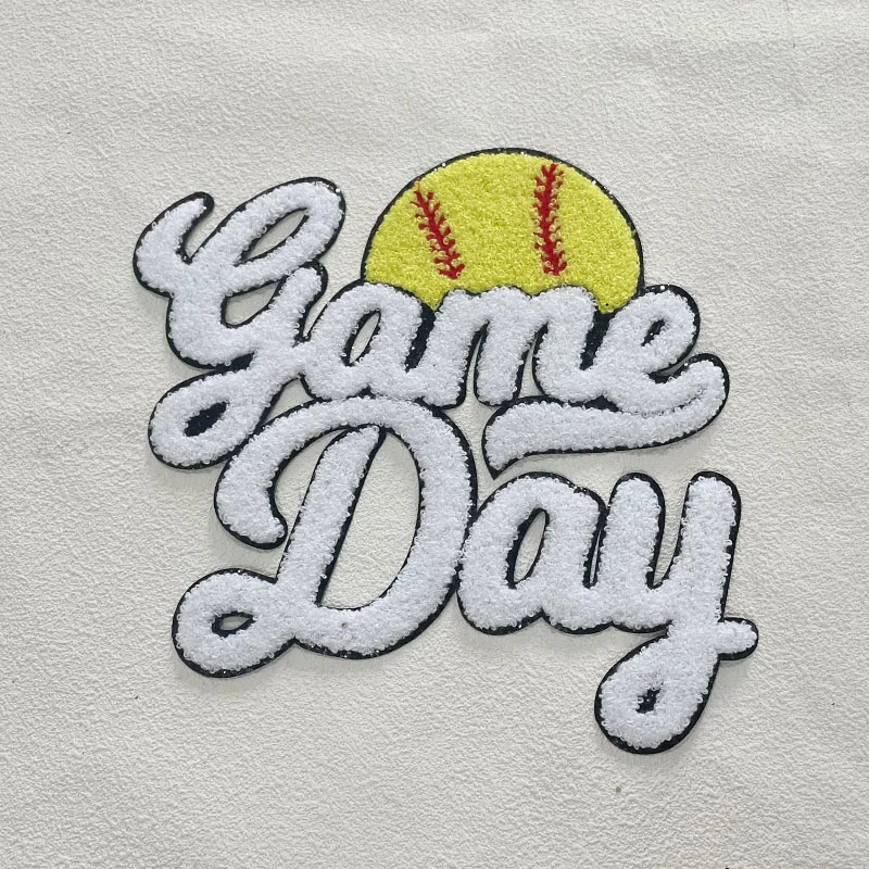 Fashion Large Sports Game Day Volleyball Soccer Softball Iron On Letter