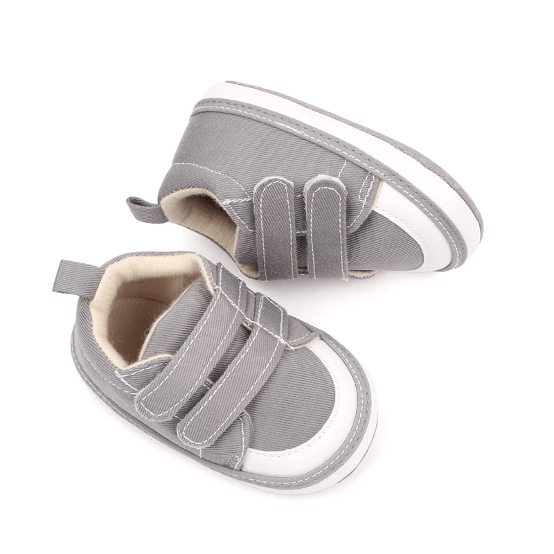 Spring and Autumn New 0-1 Year Old Baby Double Strap with Soft Sole Non-slip Baby Toddler Shoes factory