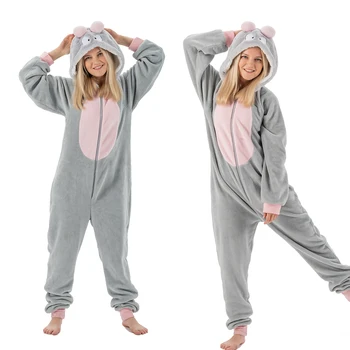 Wholesale Animal Adult Pajamas Plush Flannel Custom Plus Size Onesie Pajama Onesies For Women Pajamas