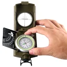 Compass Military Pocket Metal Sighting Clinometer Hiking CampingMultifunction Survival Military Compass New