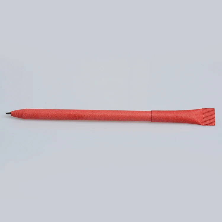 Custom Logo Promotional Eco Kraft Paper Pen with Cap with Rolling Paper