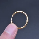 Earrings Hoop 18k Plated Stainless Steel Round Earrings Small Hoop Women Men Blue Silver Earrings 2.5mm