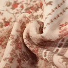 Chiffon Flower Good Quality Custom High Twist Chiffon Dobby Flower Pattern Printing Chiffon Silk Fabric Dress Pants