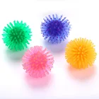 Ball Pet Toys TPR Squeaky Chew Soft Stab Cleaning Teeth Play Ball Pet Toys