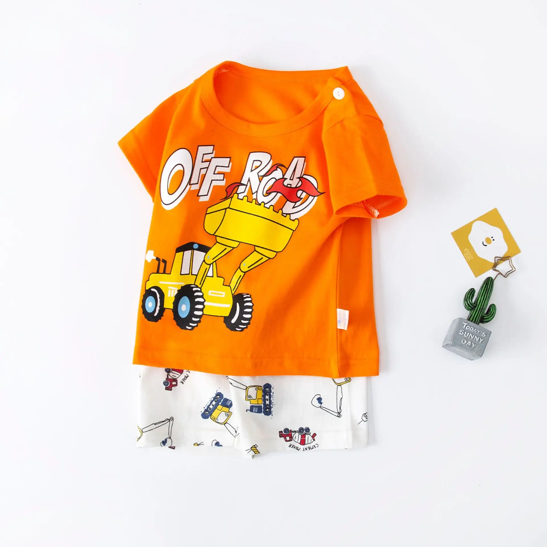 Baby Boy Girls 2pcs Clothes set Children Short Sleeve T Shirt and Shorts Suit Kids Summer Pajamas Casual Set