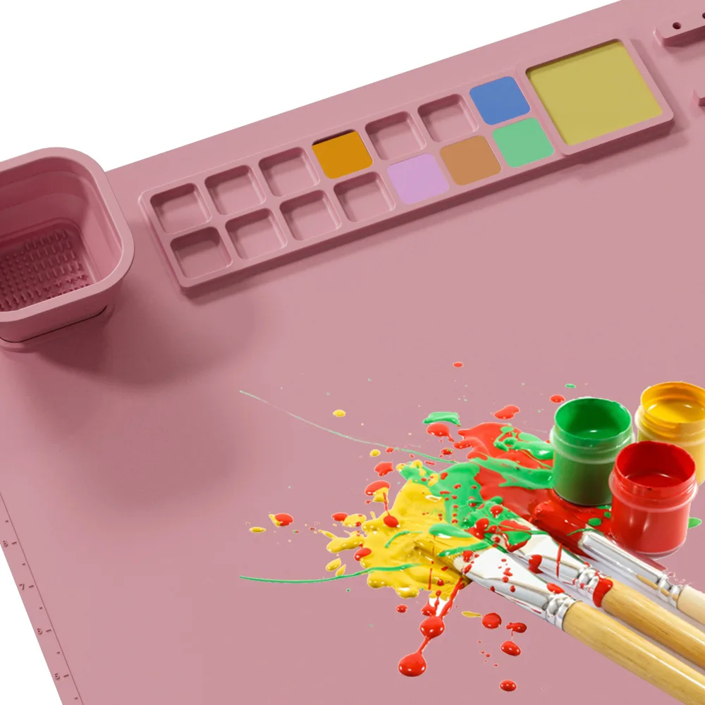 New Arrival BPA free Educational Toys Silicone Craft Mat Nonstick Large Silicone Craft Mat