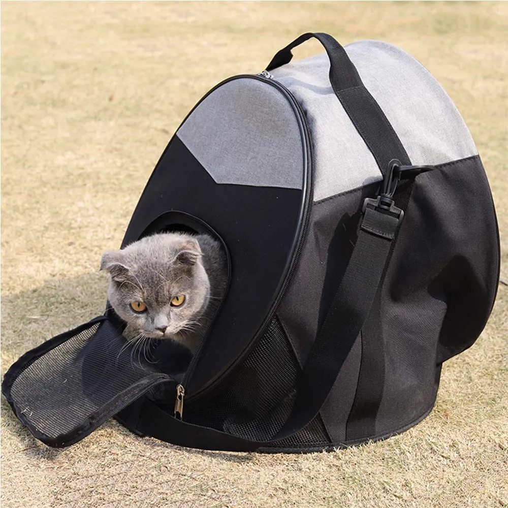 reliable zipper of Nylon grey Travel bag/Dog Travel bag
