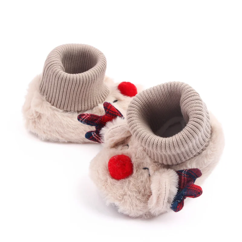 New Arrival 2022 Christmas Style Baby Toddler Infant Newborn Shoes Booties manufacture