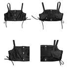 Waistcoat Faux Leather Wrapped Chest Sling Spring New Lace-up Sexy PU Leather Waistcoat Vest