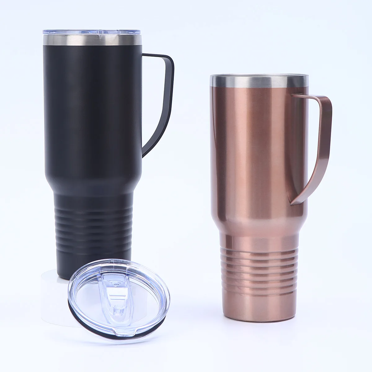 New 40oz Handle Car Cup 304 Stainless Steel Vacuum Insulation Cup Outdoor Portable Coffee Tumbler Cup