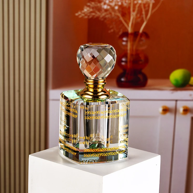 product hot sale 12ml grand luxury glass empty bottle can be customized elegant crystal perfume bottle-7