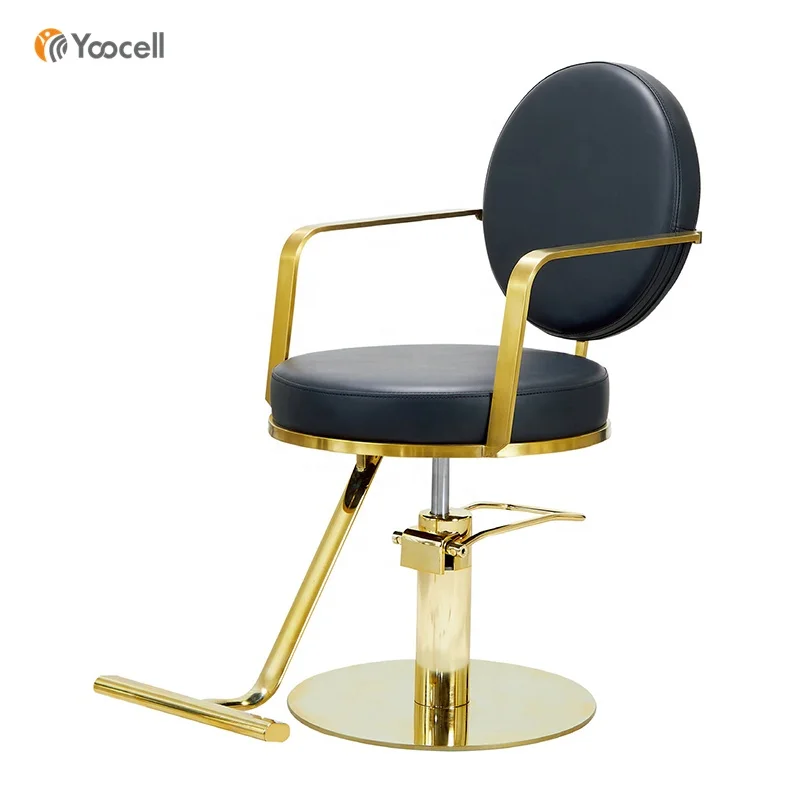 salon chair gold