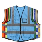 Vest Safety Vest 160g Construction Reflective Traffic Road Working Jackets Safety Vest With Pocket