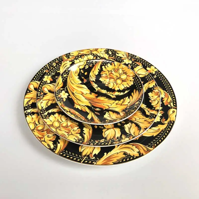 High Quality Deep Soup Snack Ceramic Stoneware Handpainted Plate Bowl With Fair Price