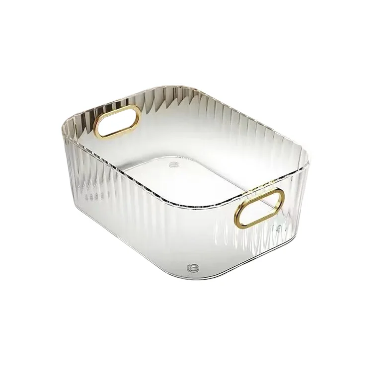 Large Capacity Cosmetic Storage Box Basket Bathroom Storage Box Kitchen Sundries Plastic 1 Pcs OEM ODM Custom Modern Sustainable
