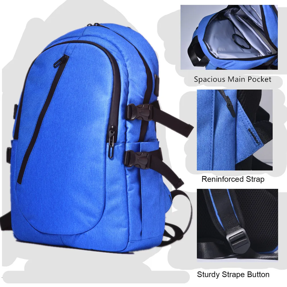 Amiqi Waterproof Business Travel Men Laptop Bags Anti-theft Backpacks Back pack camping bags custom logo stock