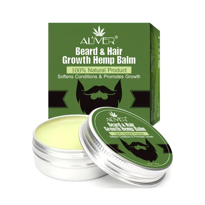 100% Natural Refreshing Nourishing Hemp Oil Beard Hair Growing Balm - Buy  Hemp Beard Balm,Beard Balm Organic,Hair Growth Hemp Balm Product on  