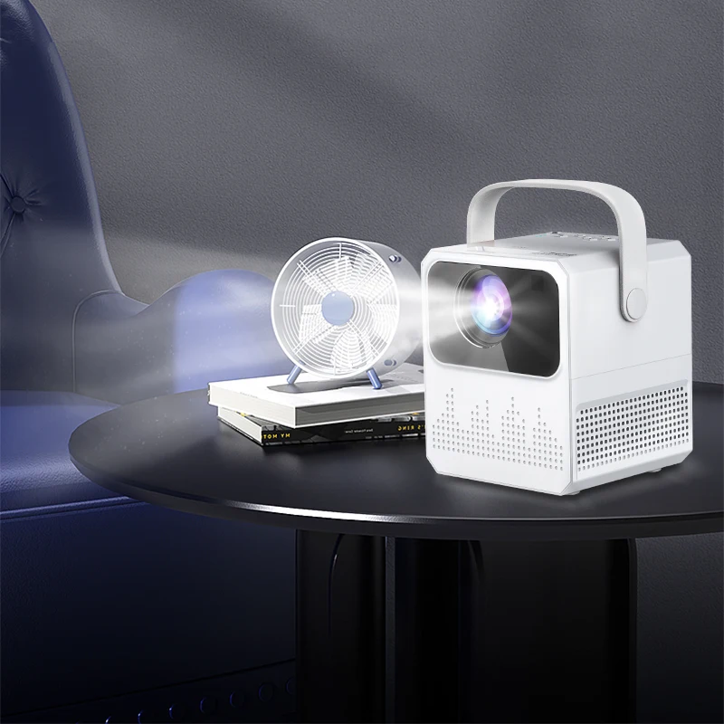 T2 Mini Projector LED Full HD 1080p 4K Smart Android 9.0 Wifi BT Quad Core Portable Projector for Home Theater/Outdoor/Meeting