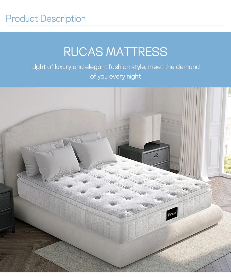 Latex Memory Foam Pocket Spring Mattress Wholesale Price King Size Home