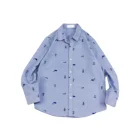 100% Hot Sales 100% Cotton Boy Print Shirts Spring Autumn Boys Long Sleeve Shirt For Kids