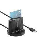 Card Rocketek Desktop USB Reader ATM Credit Contact SIM Card Reader CAC Smart Card Reader Writer