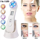 Skin 5 In 1 Skin Tightening LED EMS RF Face Lift Facial Care Beauty Device For Wrinkle Acne Pigment Removal