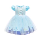 Princess Skirt Mesh Short Princess Dress With Puffed Sleeves Girls Skirt