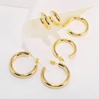 Hoop Earrings Earrings 2021 New European And American Ins Fashion Stainless Steel Hoop Earrings