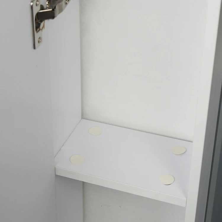 Hot Selling Modern European Single Door Wall Mounted Bathroom Vanity Mirror Cabinet MDF Material for Home or Hotel Use details
