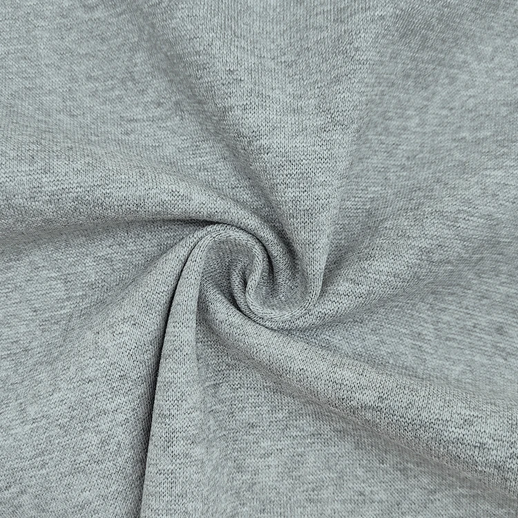 Hot Selling Solid Melange Fabric 95 Cotton 5 Spandex Material 1x1 Knit Rib Fabric for Hoodies details