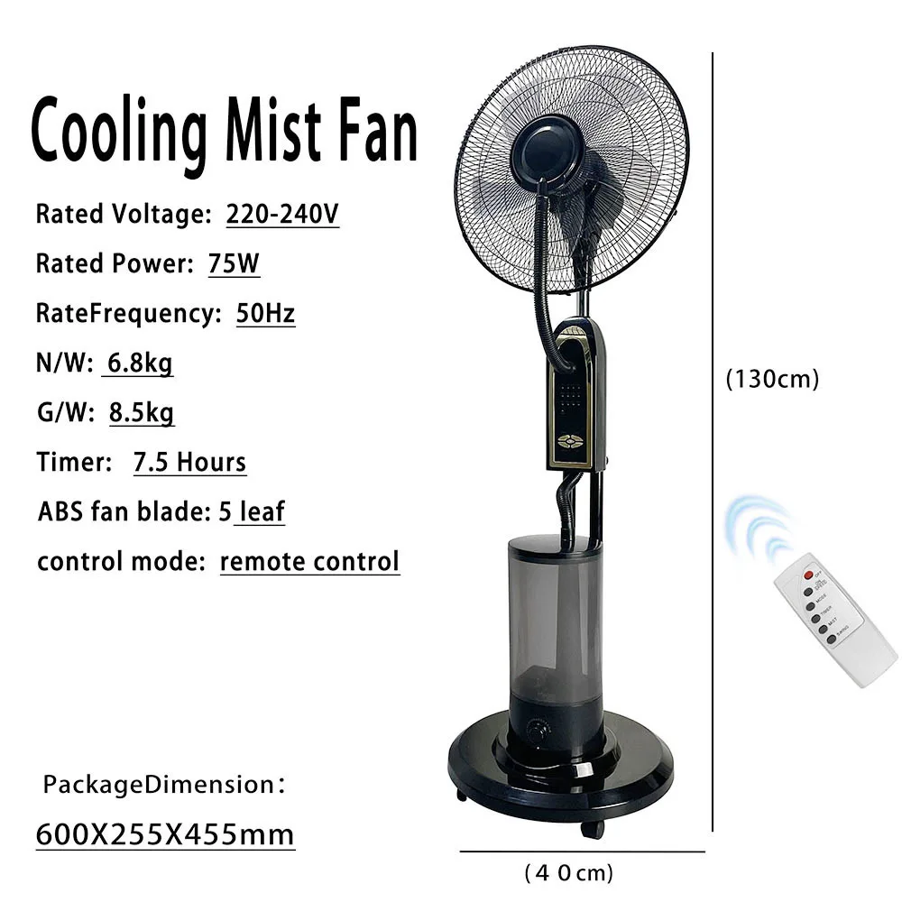Standing Mist Spray Cooler, Wall, 50, Plastic - detail 12