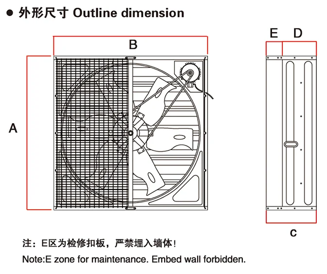 Type Poultry House Extractor, 220, Electric - detail 6