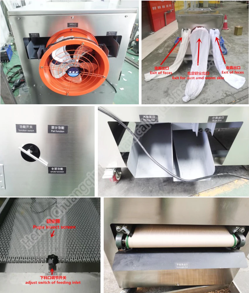 Automatic Mealworm Separator Mealworm Breeding Screens And Box Worm