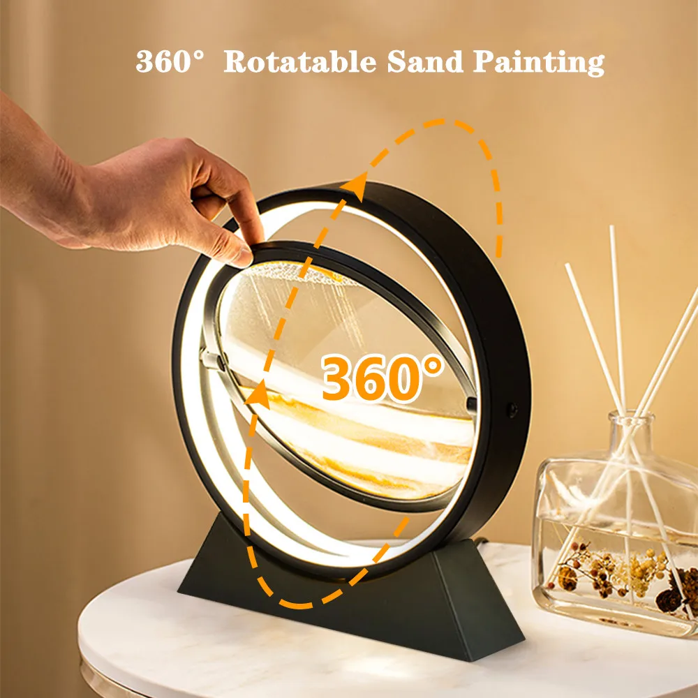 Howlighting Moving Sand Art Picture D Led Light Dynamic Flowing Art