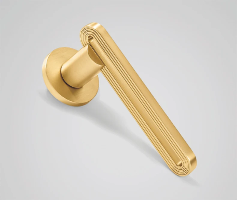 黑色门把手，用于房间和酒店内部金色门把手锌现代木制门杆把手豪华