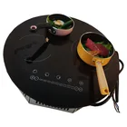 Burner Oven Electric Electric2 Burners Induction Cooker 3 Burner Cooktop Oven Electric 8mm Laminated Glass