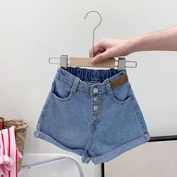 Wholesale Children Fall 3 Piece Clothes Sets Vest Denim Shorts Stripe Shirts Baby Girls Fashion Clothing Outfits Kids Clothes