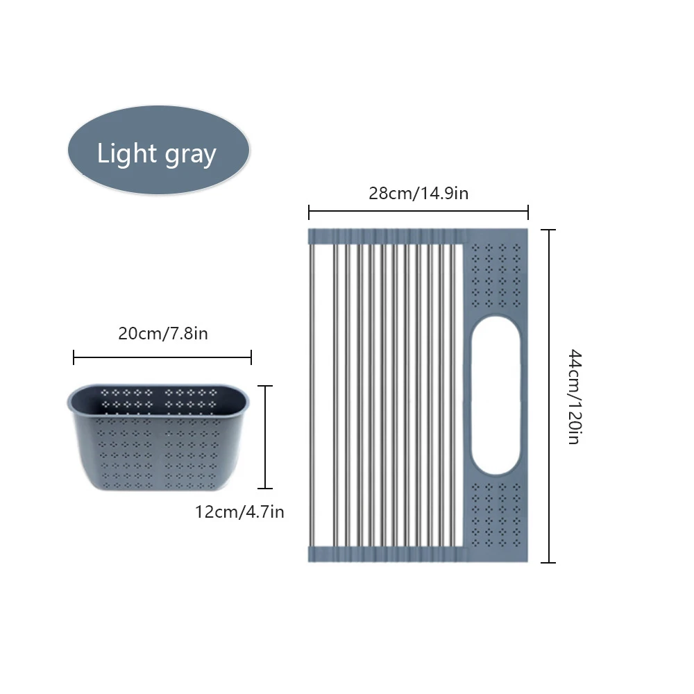 Rack Silicone Silicone Kitchen Accessories Over The Sink Dish Drying Rack Roll Up Silicone Folding Draining Rack