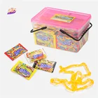 Jelly Bending Multicolor Fruit Flavour Jelly Noodles Long Strip Jelly Candy For Pupils