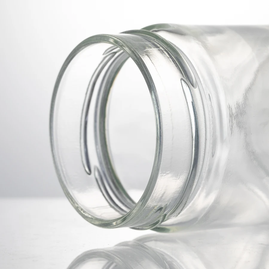 Clear Glass Packaging 4oz 8 oz 11ounce Food Storage Containers Tea Spice Salt Peanut Jars with lug cap