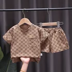 Girls Clothing Boys And Girls Casual Clothing Short-sleeved Shirts Fashion Clothing Colorful Summer Suits