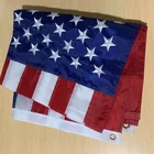 Heavy Duty 210D Knitted Nylon Embroidered Star Sewn Stripes USA U.S. America Country National Flag