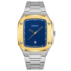 Wrist Watches Stainless Steel New Custom Square Luxury Miyota Quartz Wrist Watches For Men