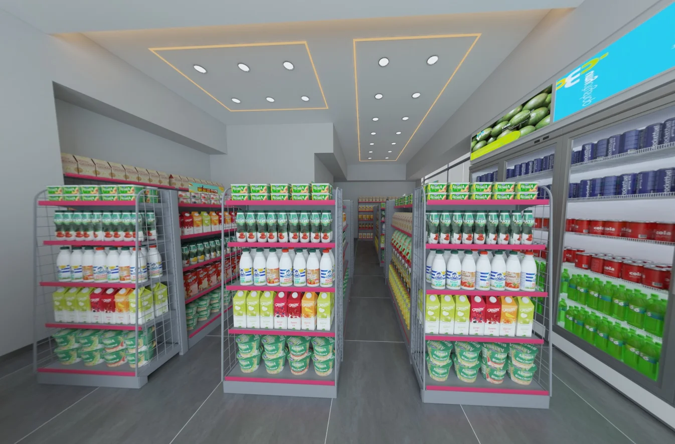 Supermarket Shelves Supermarkets Convenience Stores Hypermarkets