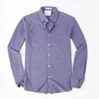Wholesale Slim Fit Long Sleeve 100% Cotton Solid Mens Shirts